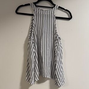 Ava Sky Striped Sleeveless Tank Top